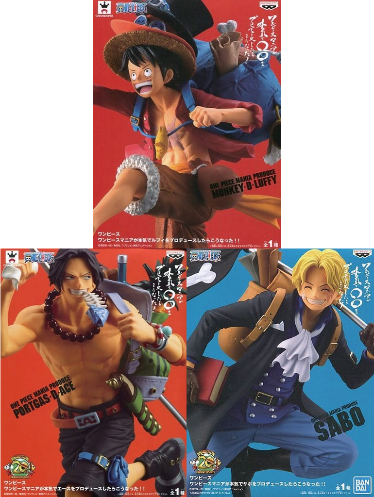 ONE PIECE ワンピースマニアが本気でプロデュースしたらこうなった！！ ルフィ・エース・サボ 3種セット