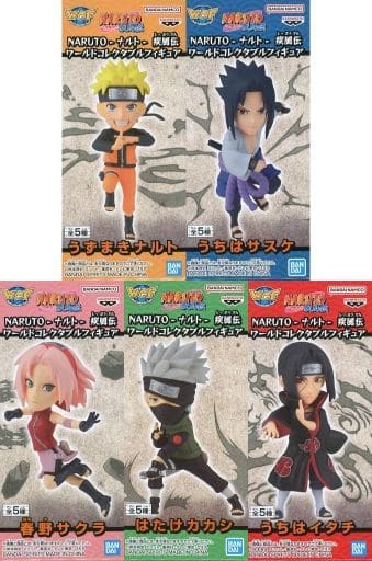 NARUTO-ナルト- 疾風伝 ワールドコレクタブルフィギュア 5種セット