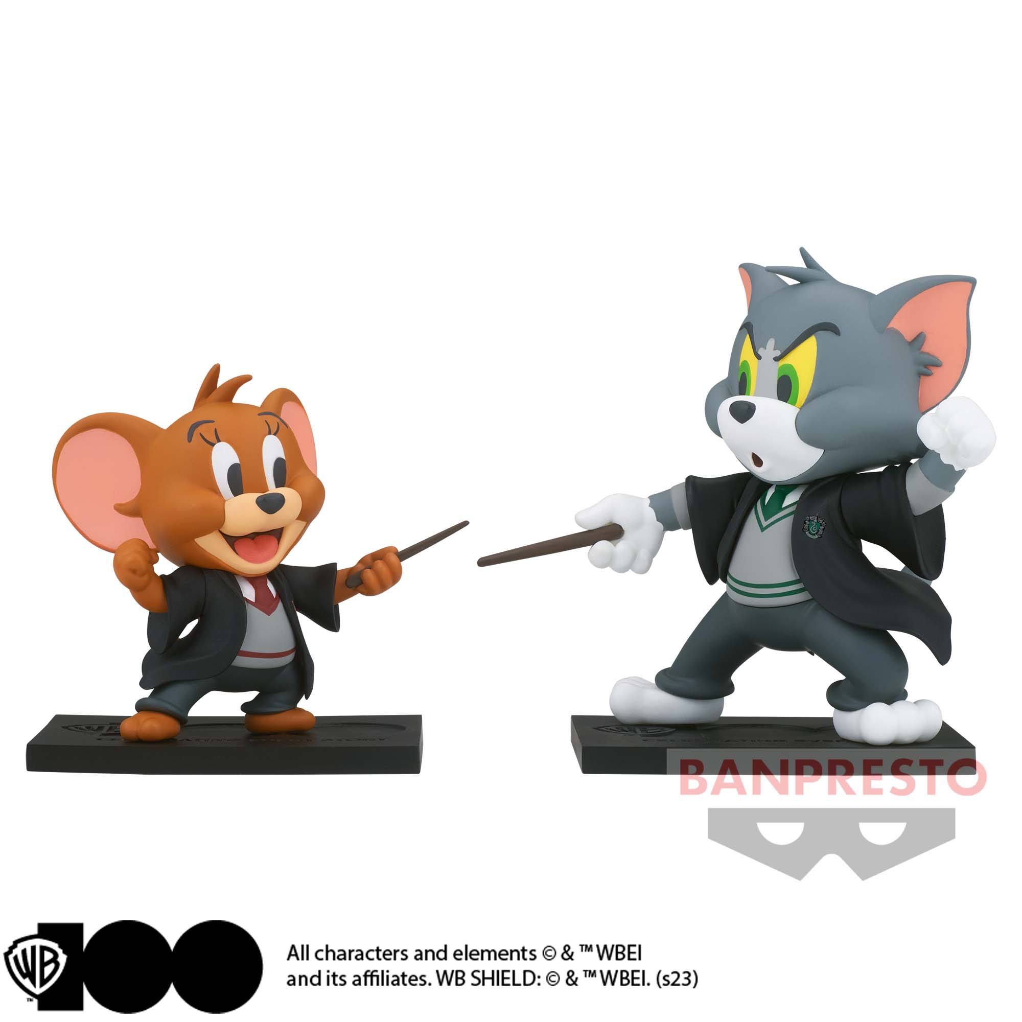 トムとジェリー フィギュアコレクション～Slytherin Tom and Gryffindor Jerry～WB100周年ver. 2種セット