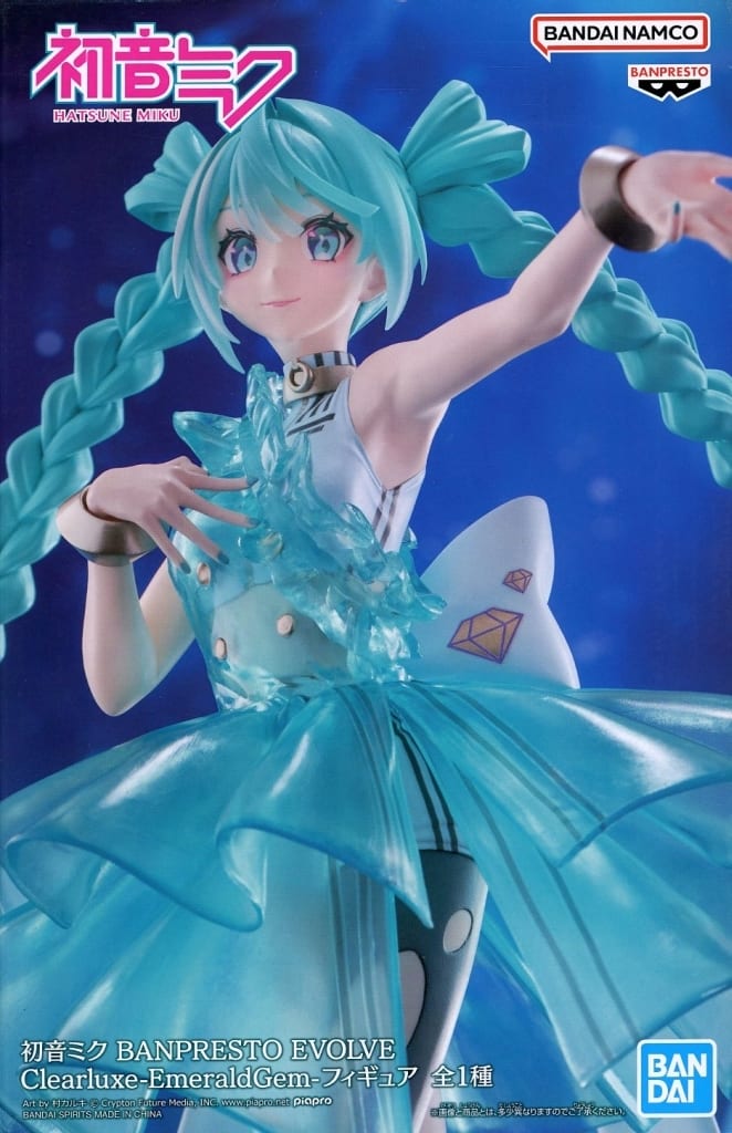 初音ミク BANPRESTO EVOLVE Clearluxe-EmeraldGem-フィギュア