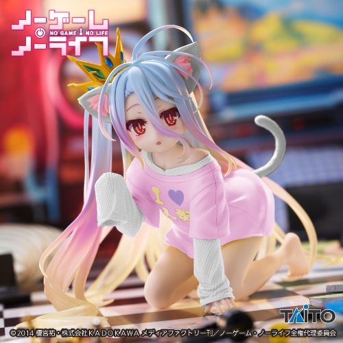 ノーゲーム・ノーライフ Desktop Cute フィギュア 白～猫耳シャツver.～Renewal