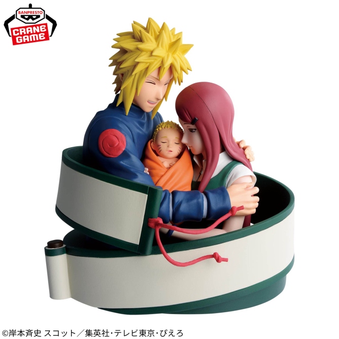 NARUTO 72 series 53 「波風ミナト」「うずまきクシナ」「うずまきナルト」フィギュア