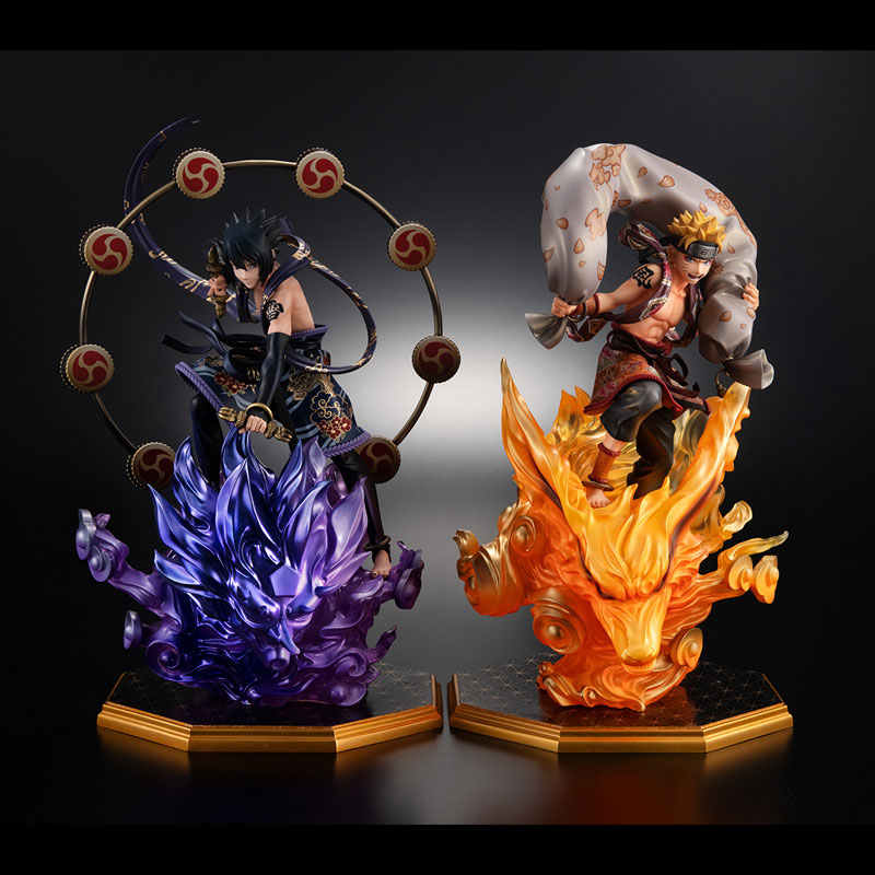 PreciousG.E.M.シリーズ NARUTO-ナルト- 疾風伝 うずまきナルト風神&うちはサスケ雷神 セット