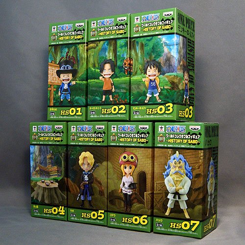 ONE PIECE ワールドコレクタブルフィギュア HISTORY OF SABO (全7種セット)