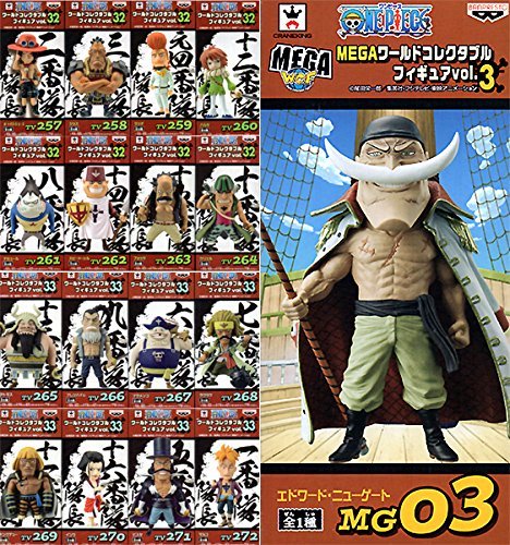 ONE PIECE ワールドコレクタブルフィギュア vol.32 & vol.33 ＋MEGAワーコレ 白ひげ 全17種 白ひげ海賊団セット