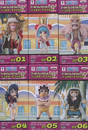 ONE PIECE ワールドコレクタブルフィギュア ドンキホーテファミリー (全6種セット)