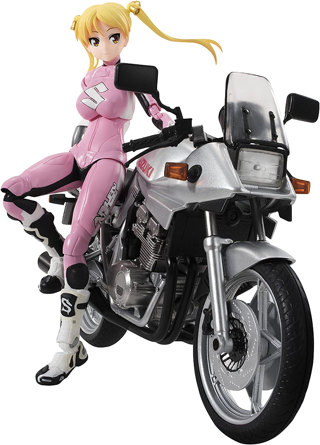 S.H.フィギュアーツ ばくおん！！ 鈴乃木凜 (ライダースーツ)&GSX 400S KATANA