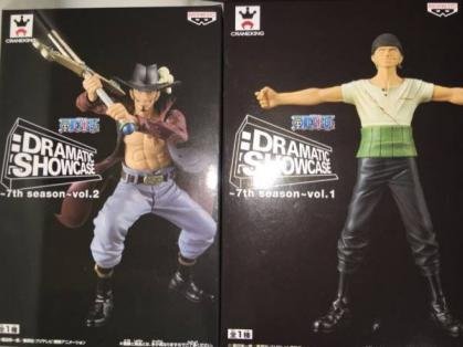 ワンピース DRAMATIC SHOWCASE 7th season vol.1＋2 ゾロ＋ミホーク 2体セット