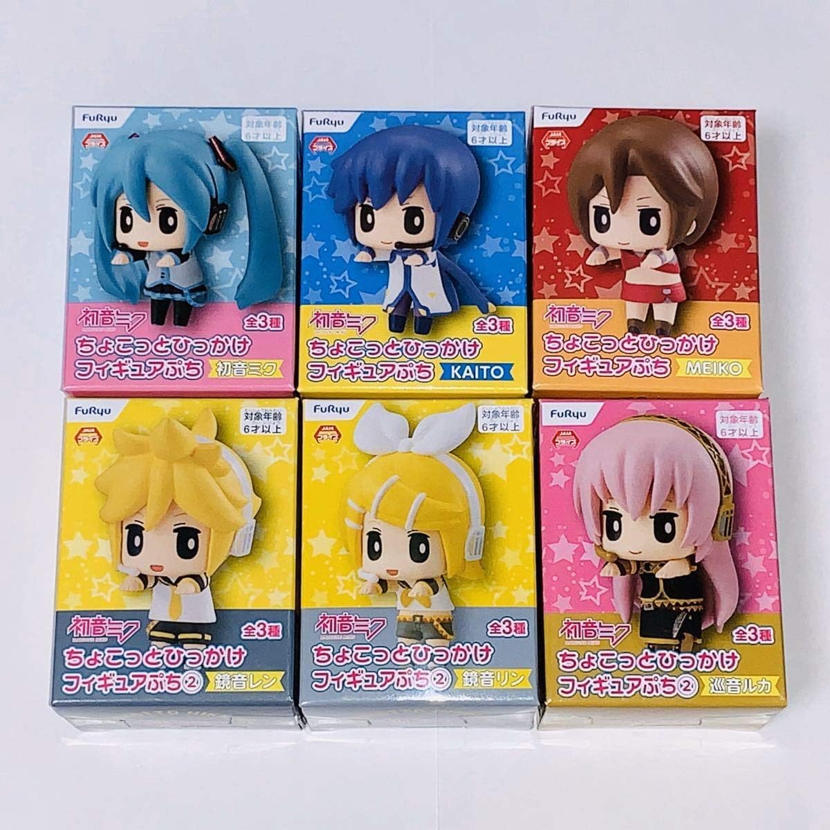 初音ミク ちょこっとひっかけフィギュアぷち 全6種セット ミク・カイト・メイコ・リン・レン・ルカ