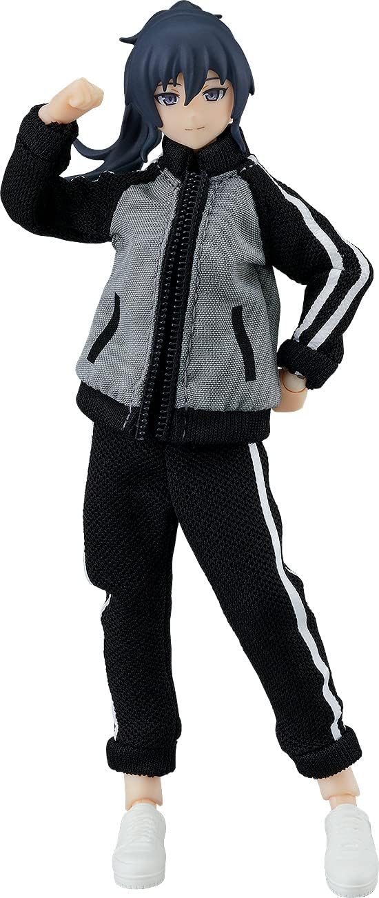 figma 女性body (マコト) with ジャージ セットアップ＋ジャージスカートコーデ