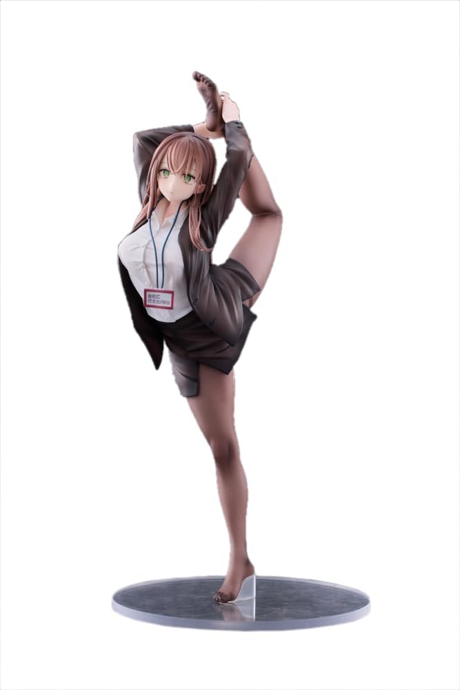 意外と体が柔らかい会社に行きたくないOLちゃん 白Ver.