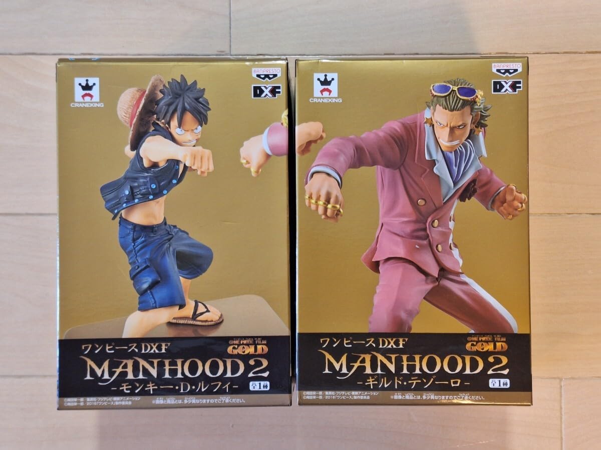 ONE PIECE FILM GOLD DXF MANHOOD 2 モンキー D ルフィ&ギルド テゾーロ セット
